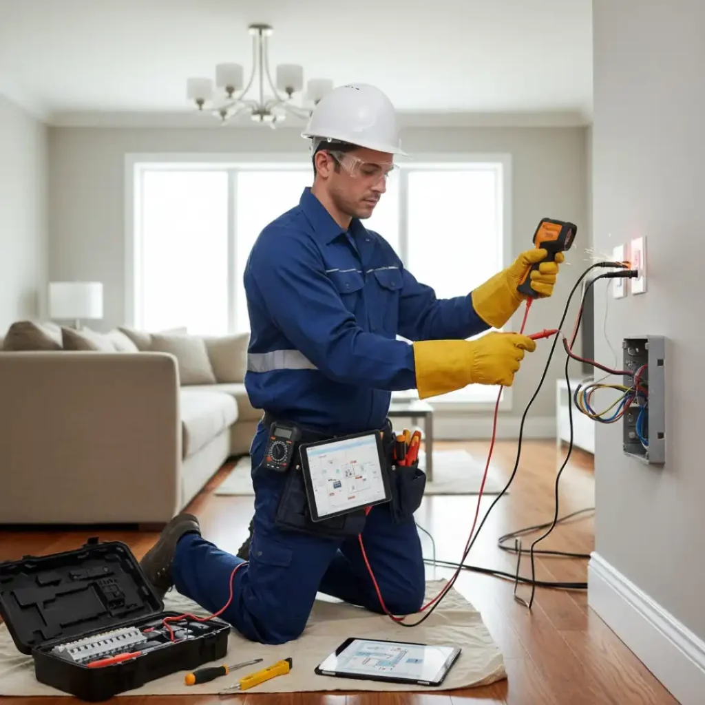 إصلاح أعطال الكهرباء